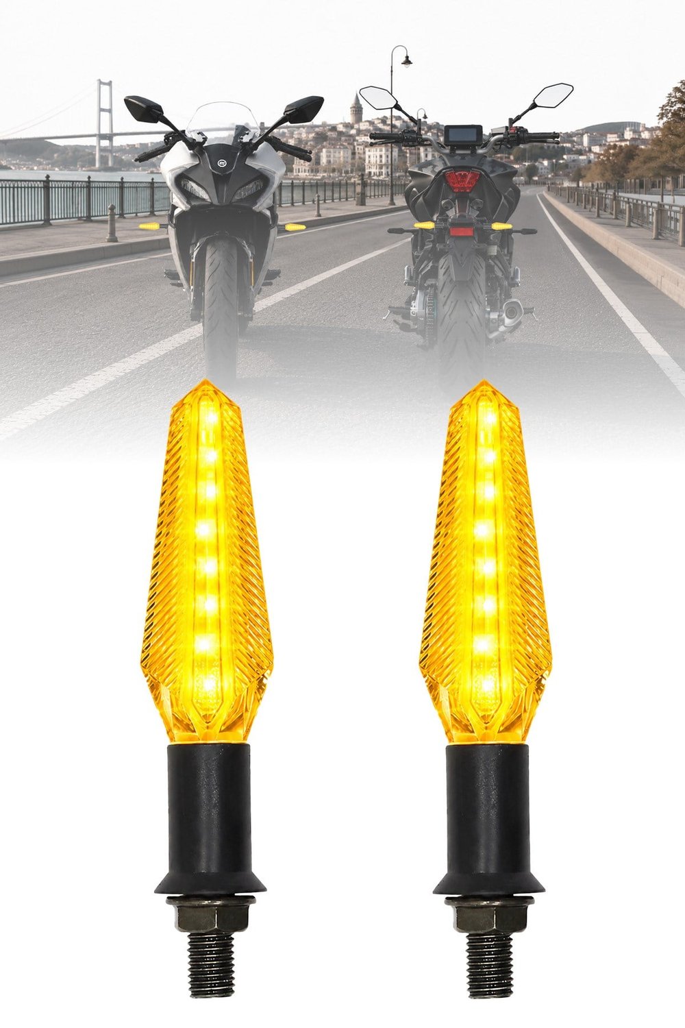 Universal Sinyal Ledi Tek Renk Vidalı | Tüm Motosikletler İle Uyumlu