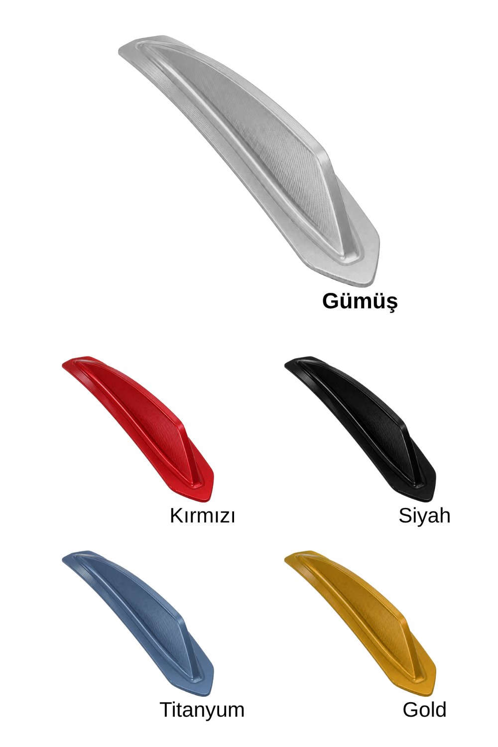 Vespa Uyumlu Çamurluk Rüzgarlığıt Primavera Cnc Gümüş