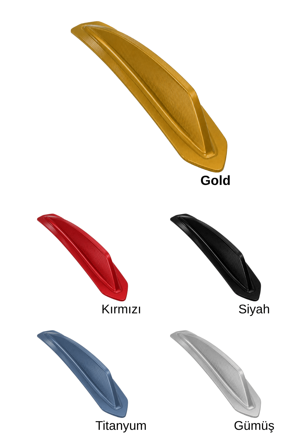 Vespa Uyumlu Çamurluk Rüzgarlığıt Primavera Cnc Gold