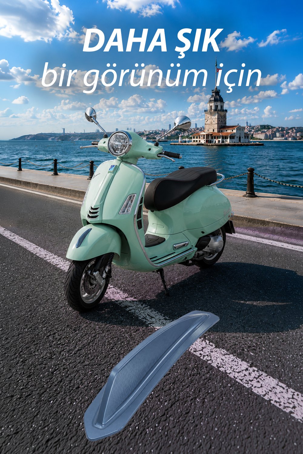 Vespa Uyumlu Çamurluk Rüzgarlığıt Primavera Cnc Titanyum