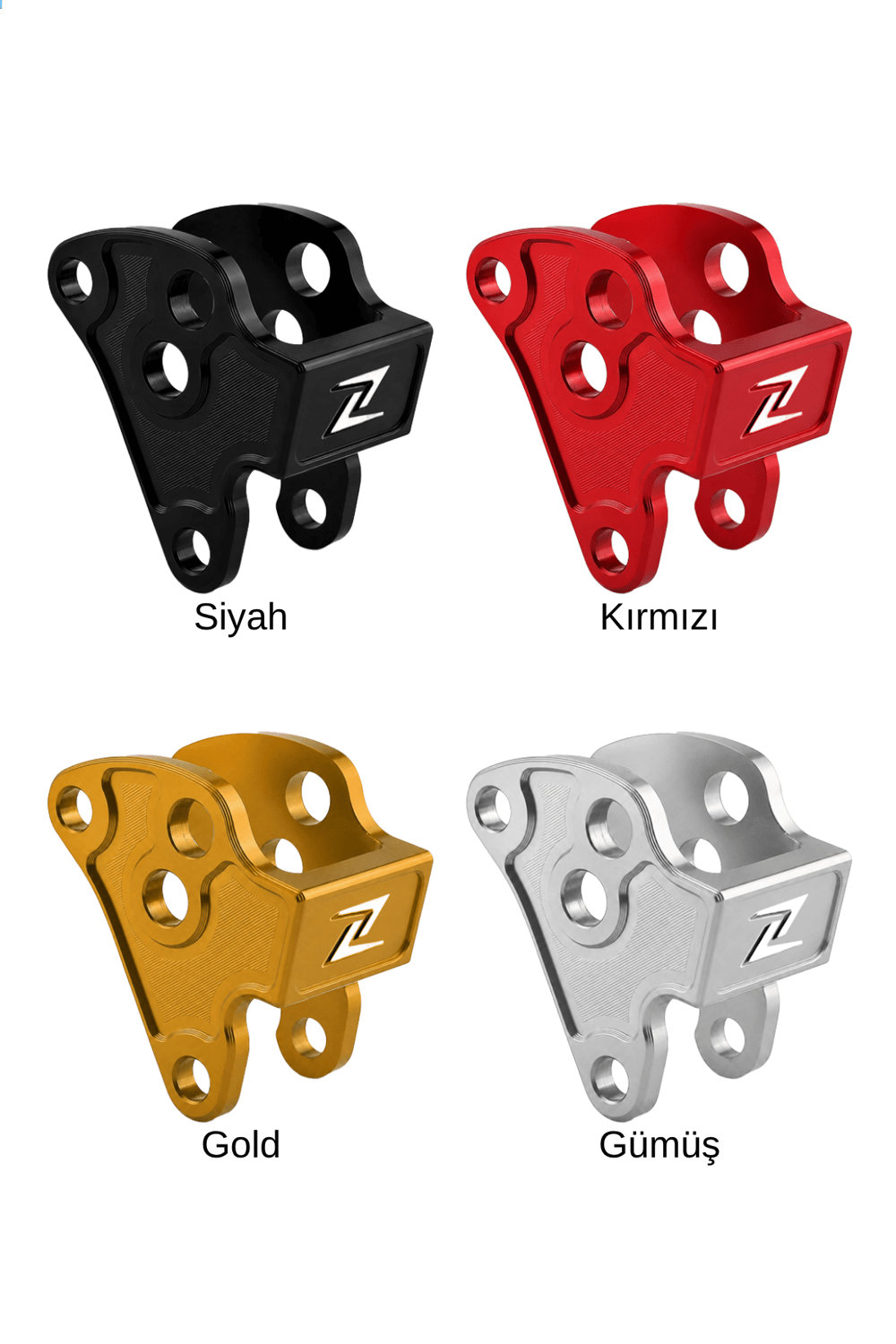 Vespa Uyumlu Motor Bağlantı Aparatı Cnc Siyah