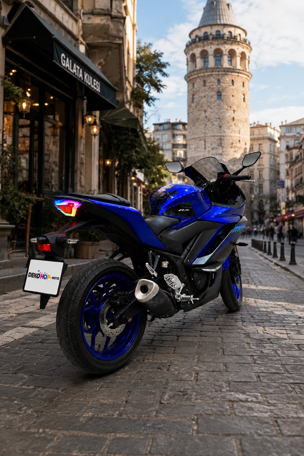 Yamaha R25 MT25 R3 Uyumlu Rgb Far Stop 2017-2024 Telefon Kontrollü Kayar Sinyalli