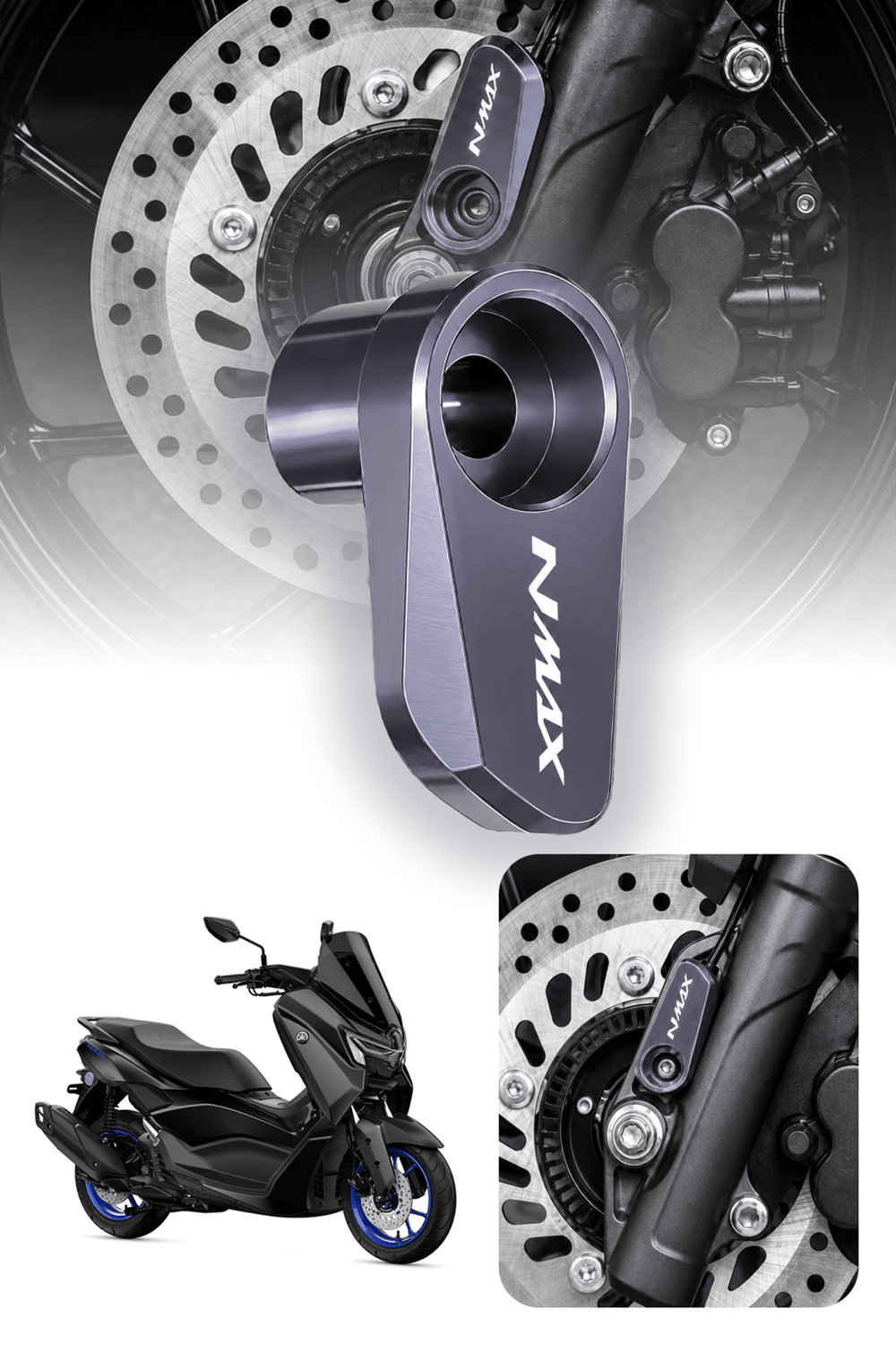 Yamaha Nmax Uyumlu Abs Sensör Koruma 2021-2026 Cnc Titanyum