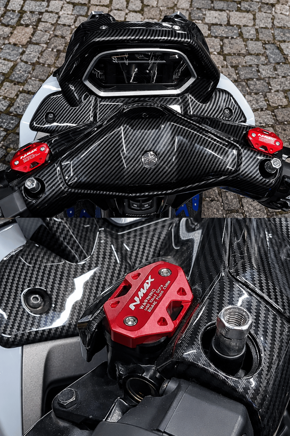 Yamaha Nmax Uyumlu Hidrolik Kapağı 2021-2026 Cnc Kırmızı