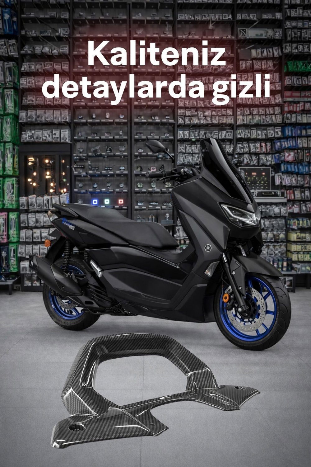 Yamaha Nmax Uyumlu Kadran Çerçevesi 2025-2026 Karbon Desen