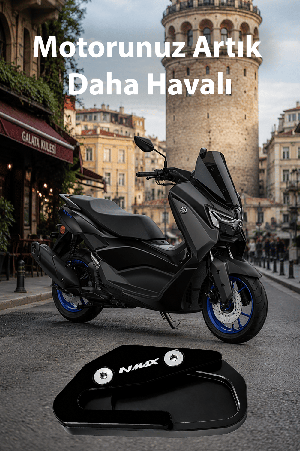 Yamaha Nmax Uyumlu Kaz Ayağı Koruyucu Seti 2021-2026 Cnc Siyah
