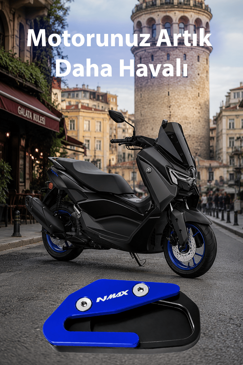 Yamaha Nmax Uyumlu Kaz Ayağı Koruyucu Seti 2021-2026 Cnc Mavi