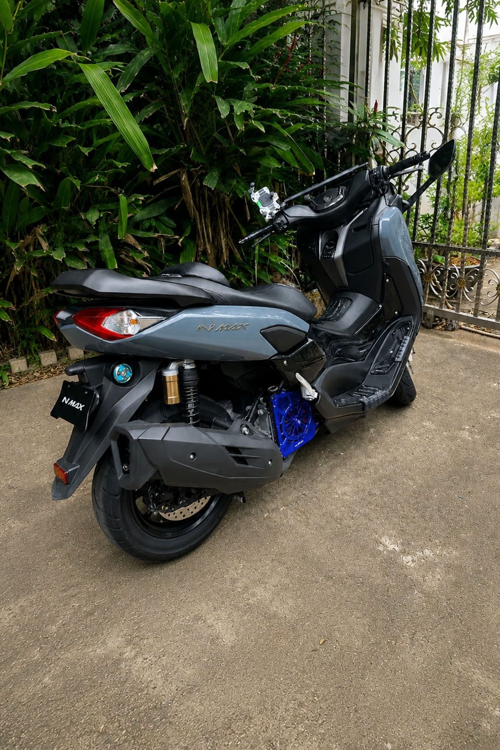 Yamaha Nmax Uyumlu Pervaneli Radyatör Koruması 2021-2026 Cnc Mavi