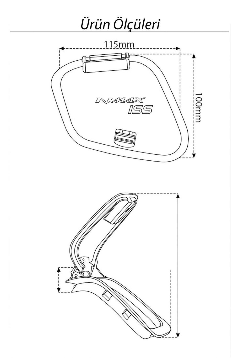 Yamaha Nmax Uyumlu Sol Cep Kapak 2021-2024 Karbon Desen