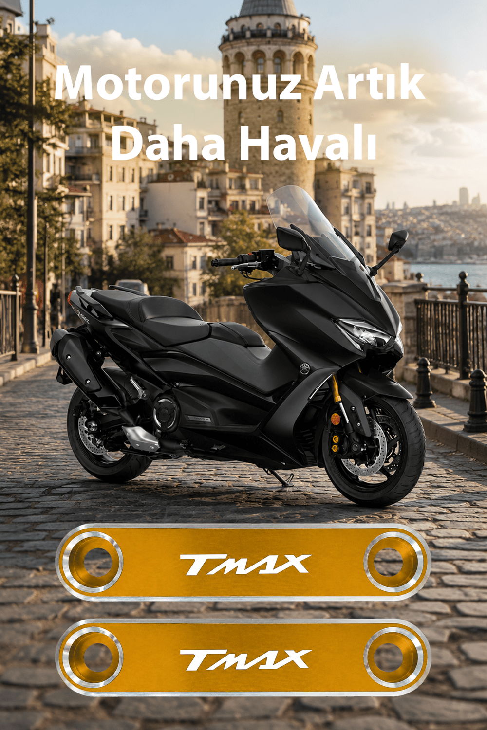 Yamaha Tmax Uyumlu Çamurluk Ucu 2020-2026 Cnc Gold