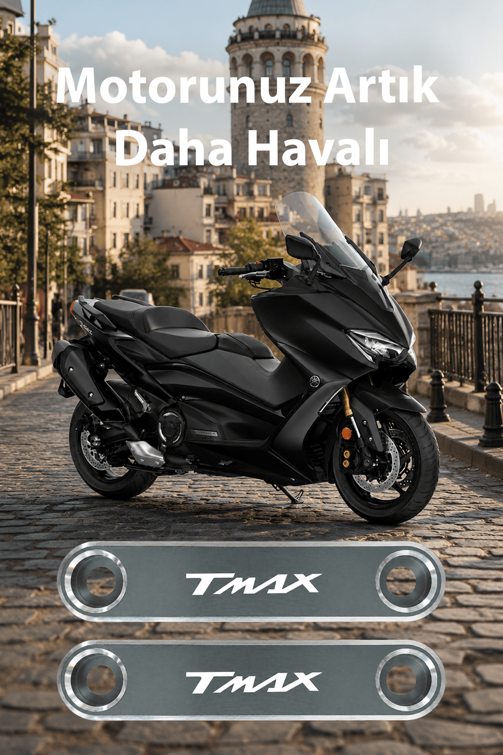 Yamaha Tmax Uyumlu Çamurluk Ucu 2020-2026 Cnc Titanyum