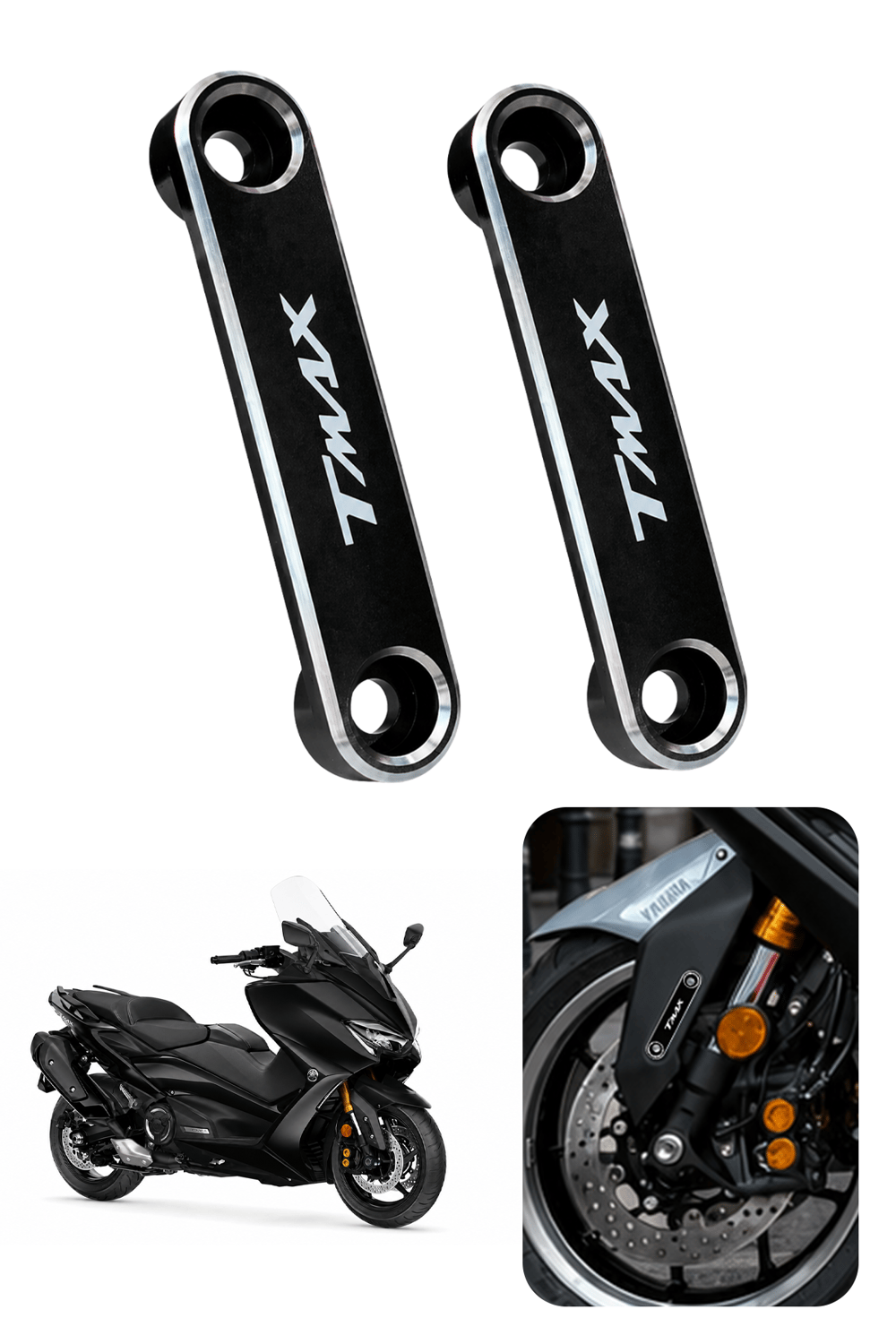Yamaha Tmax Uyumlu Çamurluk Ucu 2020-2026 Cnc Siyah