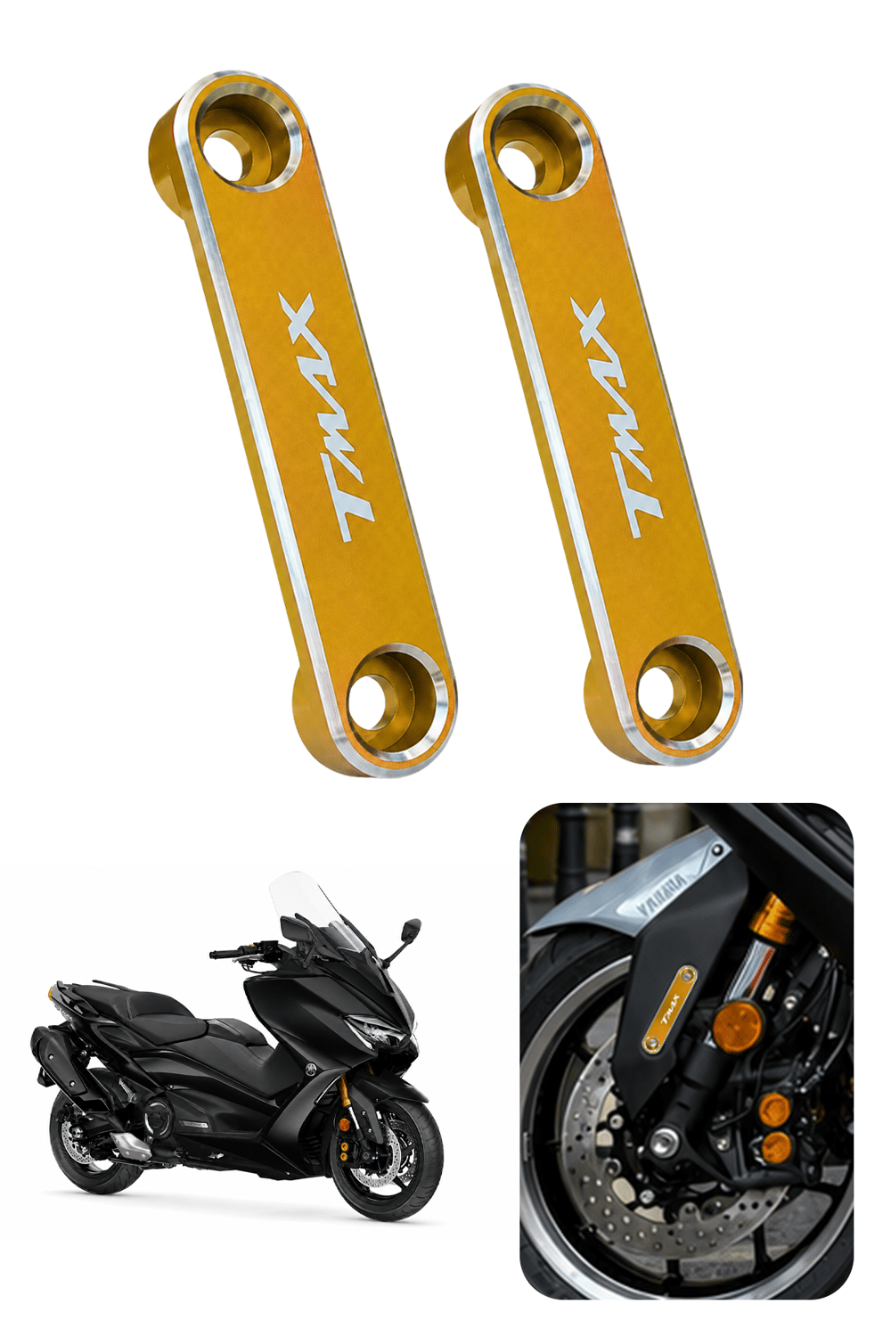 Yamaha Tmax Uyumlu Çamurluk Ucu 2020-2026 Cnc Gold