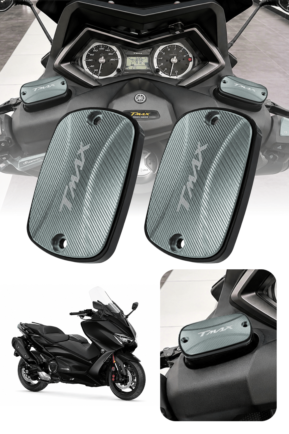 Yamaha Tmax Uyumlu Hidrolik Kapağı 2021-2026 Cnc Titanyum