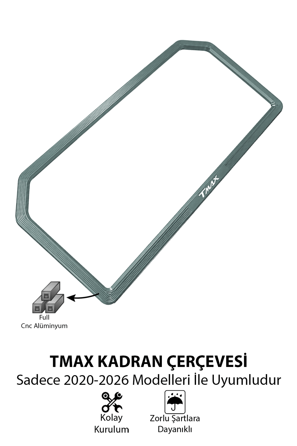 Yamaha Tmax Uyumlu Kadran Çerçevesi 2020-2026 Cnc Titanyum