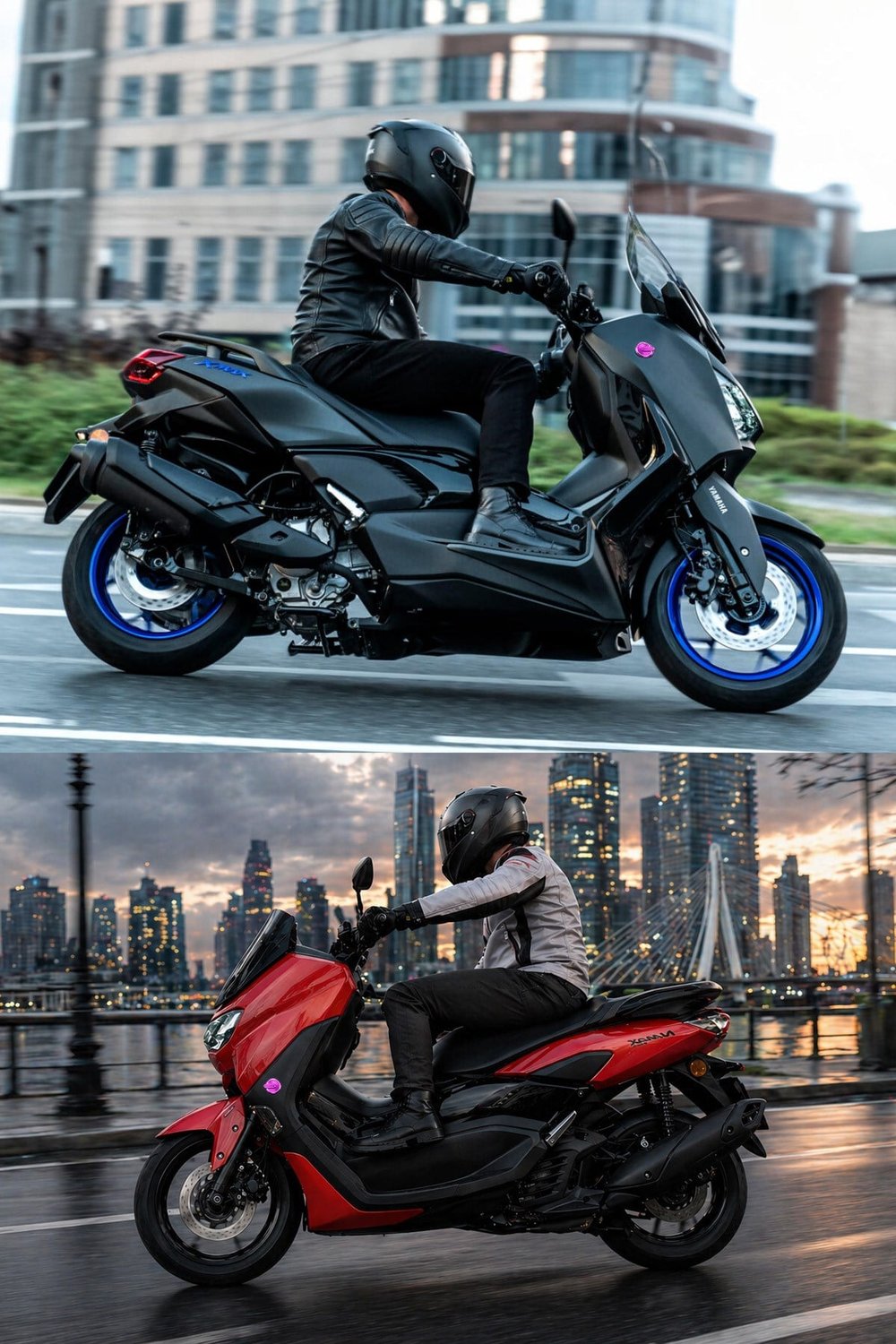 Yamaha Xmax Nmax Uyumlu 2 Adet Cnc Logo Mor