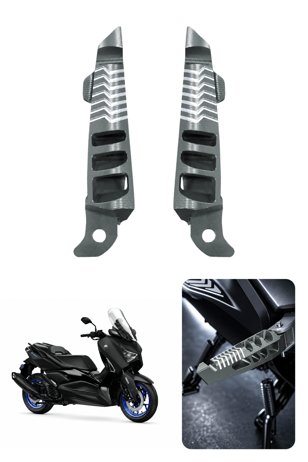 Yamaha Xmax Uyumlu Artçı Basamak 2021-2026 Cnc Titanyum