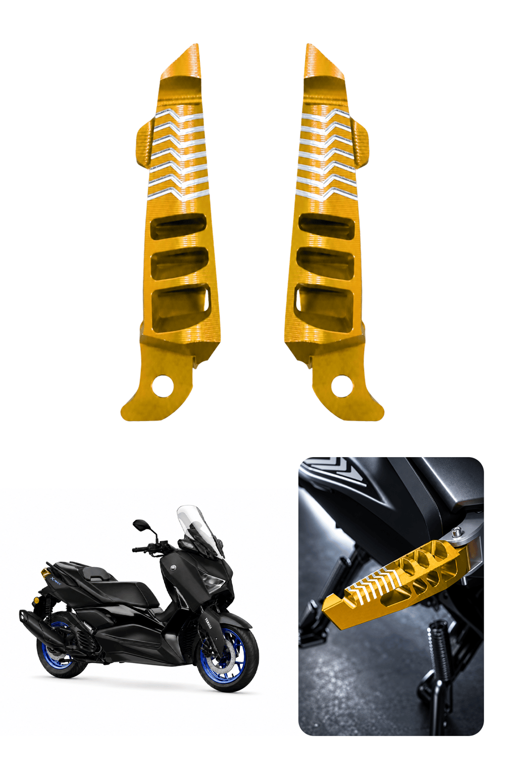 Yamaha Xmax Uyumlu Artçı Basamak 2021-2026 Cnc Gold