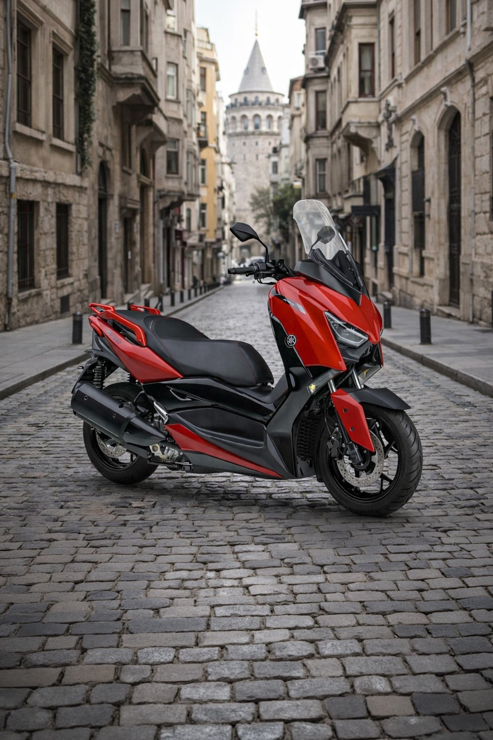 Yamaha Xmax Uyumlu Artçı Tutamaç 2018-2026 Cnc Kırmızı