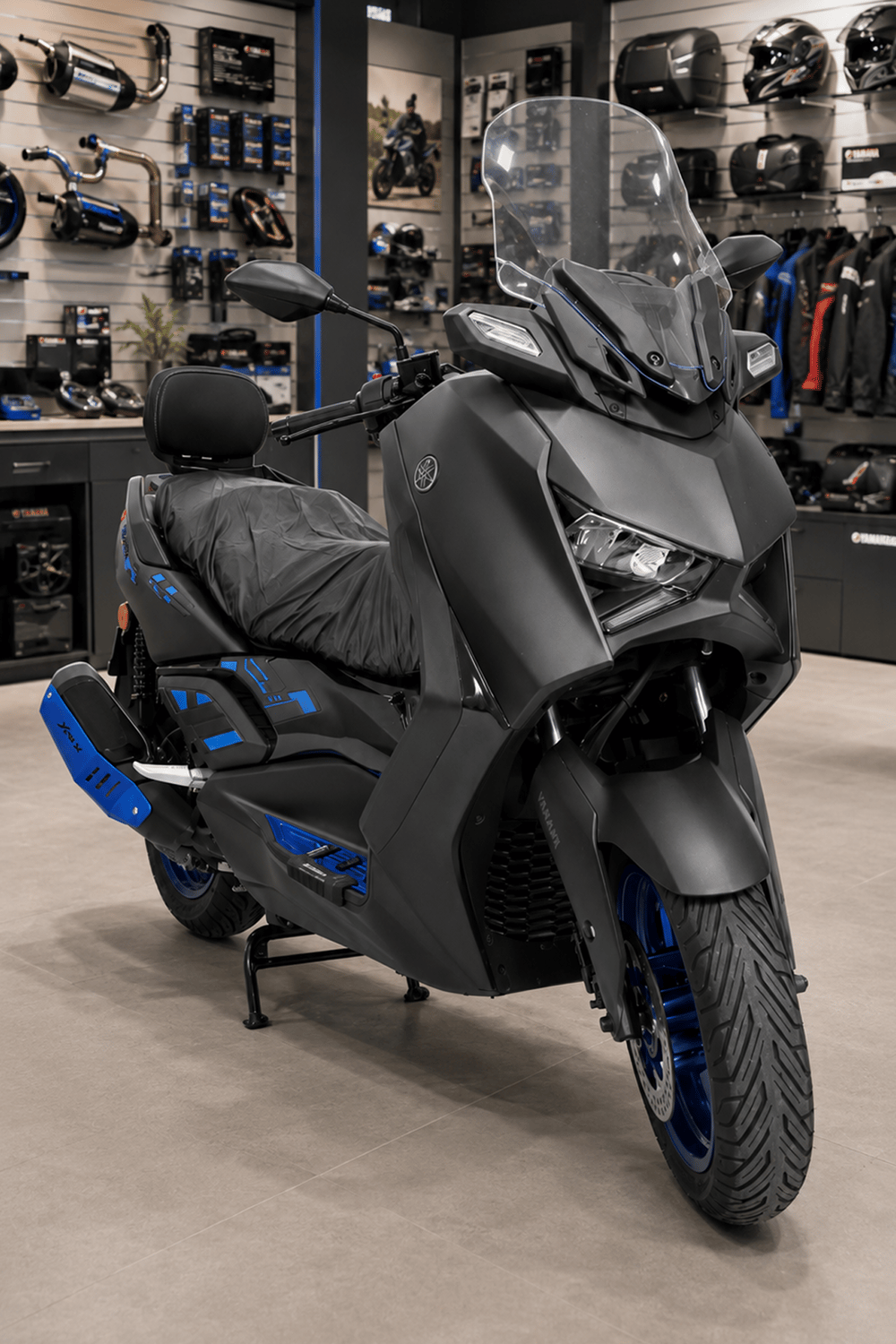 Yamaha Xmax Uyumlu Basamak Seti 2018-2026 Cnc Mavi