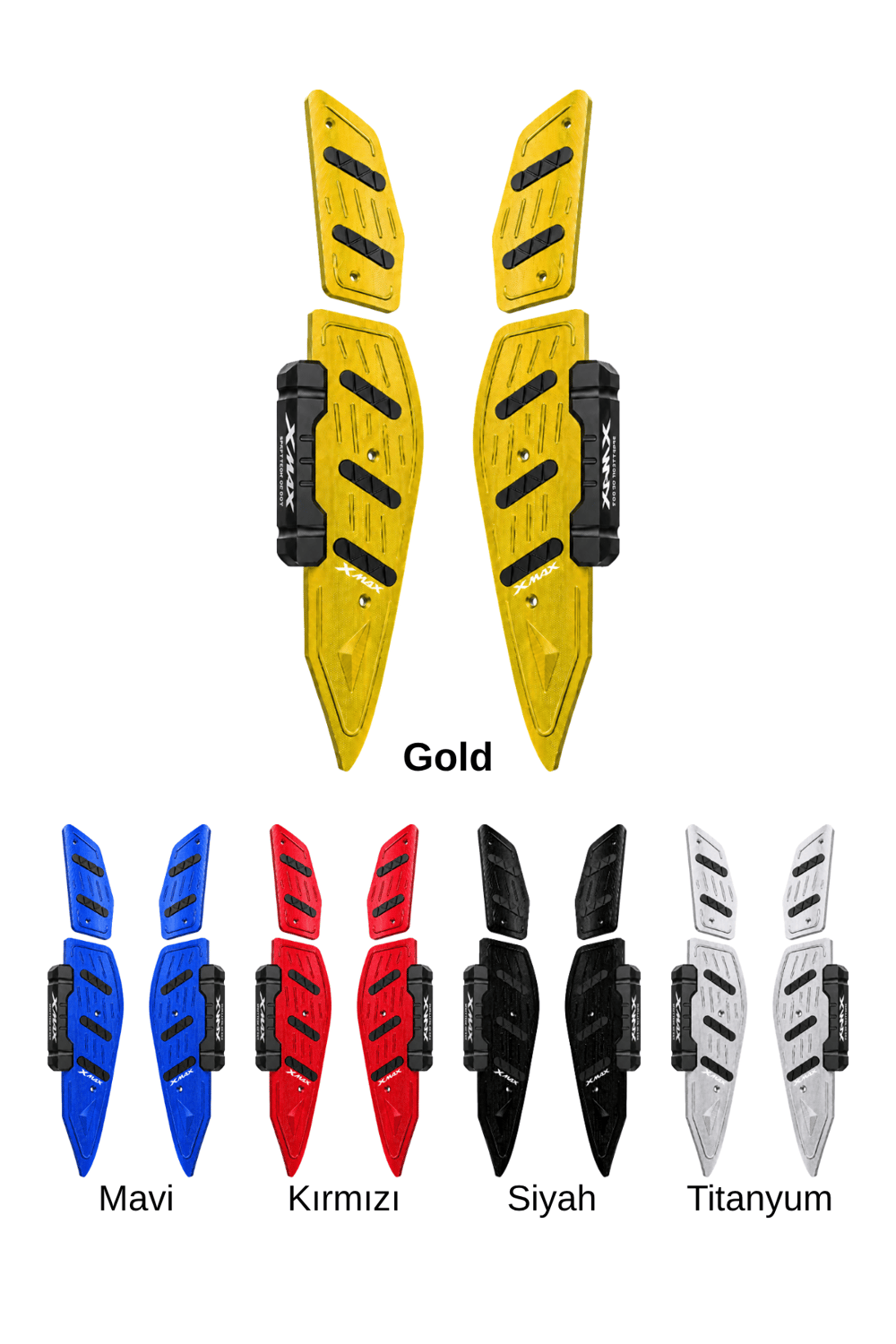 Yamaha Xmax Uyumlu Basamak Seti 2018-2026 Cnc Gold