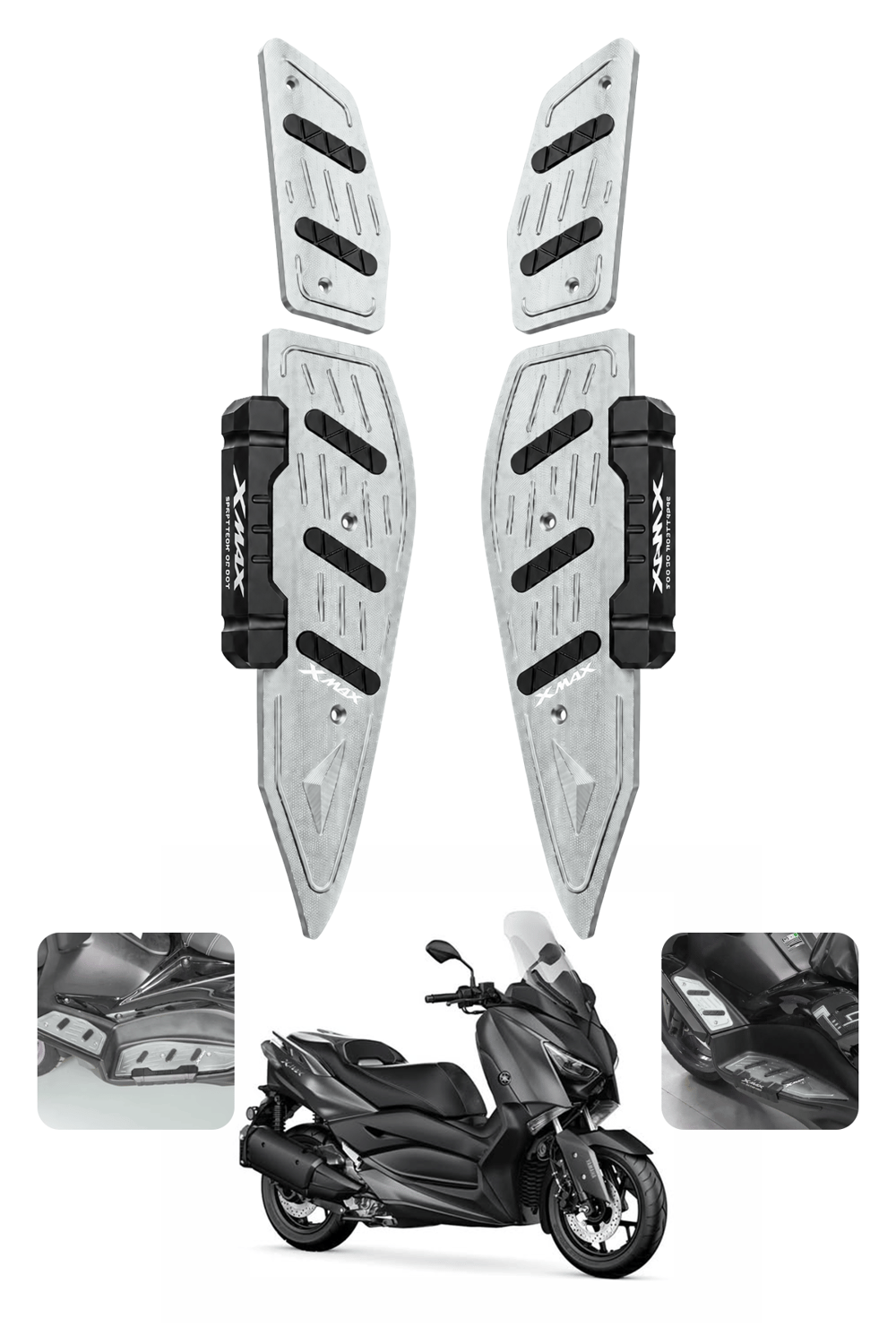 Yamaha Xmax Uyumlu Basamak Seti 2018-2026 Cnc Titanyum