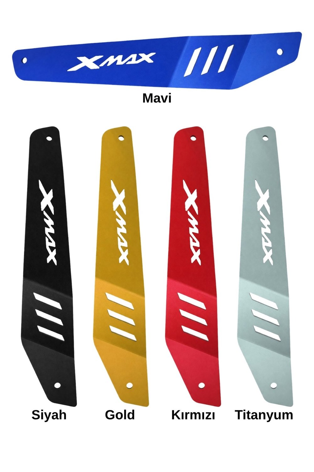 Yamaha Xmax Uyumlu Egzoz Koruma 2025-2026 Cnc Mavi