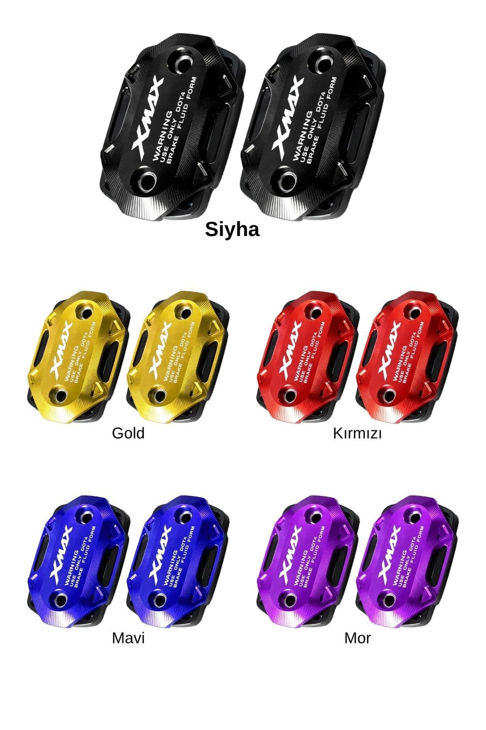 Yamaha Xmax Uyumlu Hidrolik Kapağı 2019-2026 Cnc Siyah