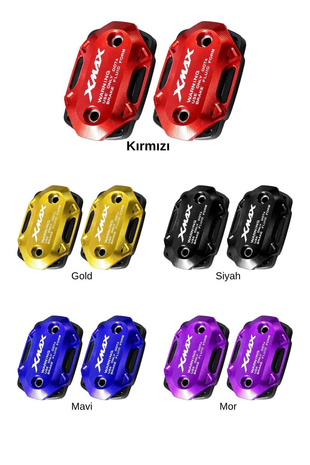 Yamaha Xmax Uyumlu Hidrolik Kapağı 2019-2026 Cnc Kırmızı