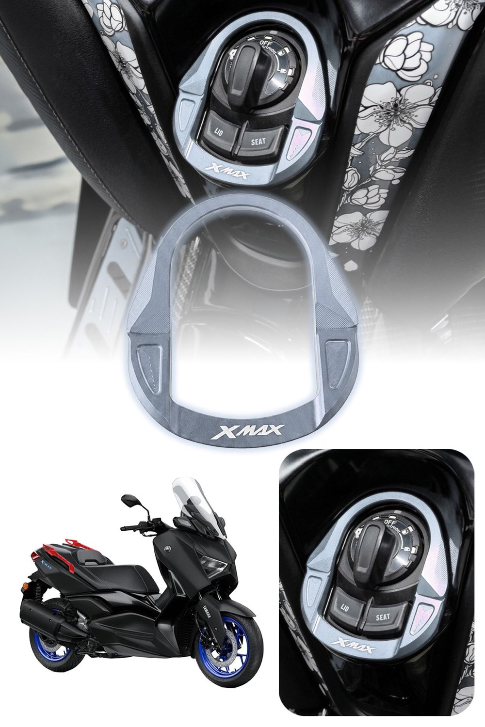 Yamaha Xmax Uyumlu Kontak Çerçevesi 2020-2026 Cnc Titanyum