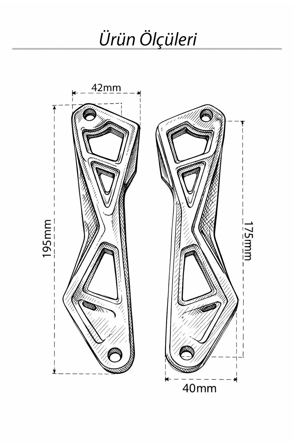 Yamaha Xmax Uyumlu Ön Cam Braketi 2024-2026 Cnc Yeşil