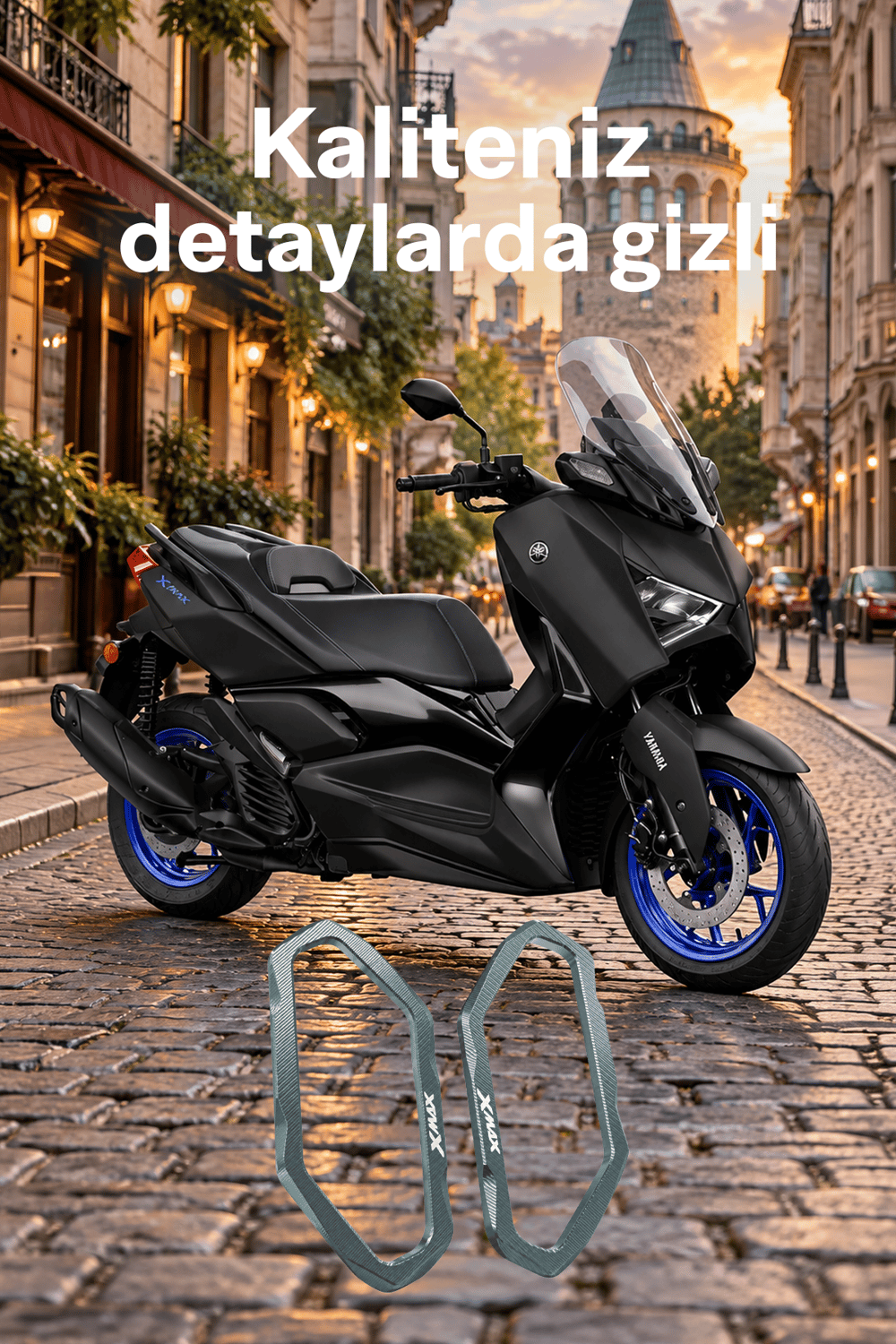 Yamaha Xmax Uyumlu Sinyal Çerçevesi 2024-2026 Cnc Titanyum