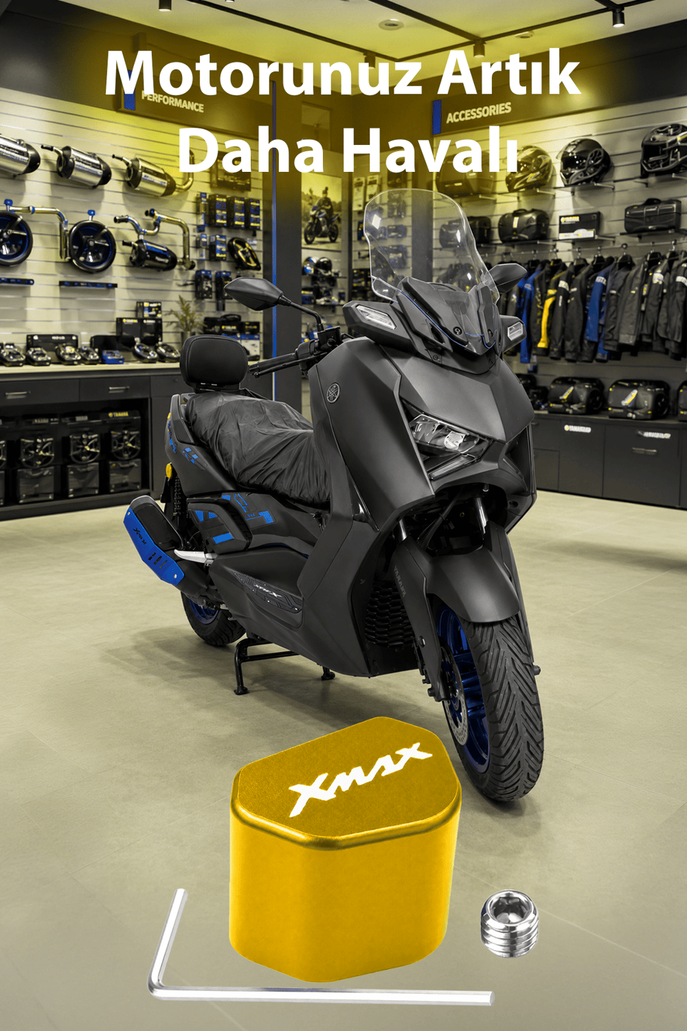 Yamaha Xmax Uyumlu Sinyal Switch 2020-2026 Cnc Gold