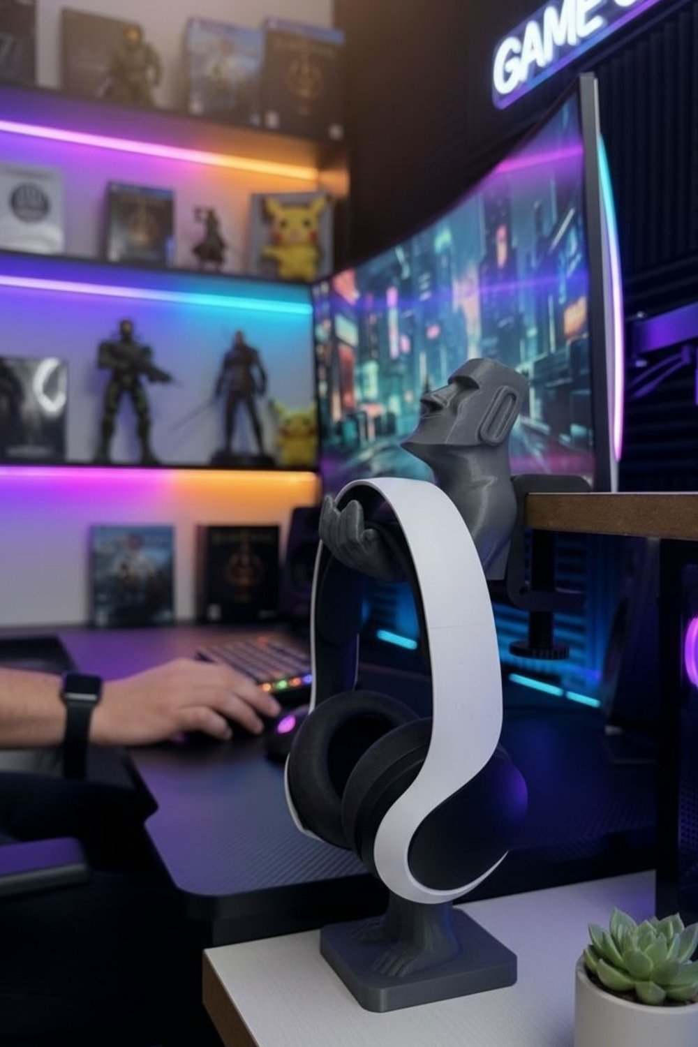 Moai Kulaklık Standı