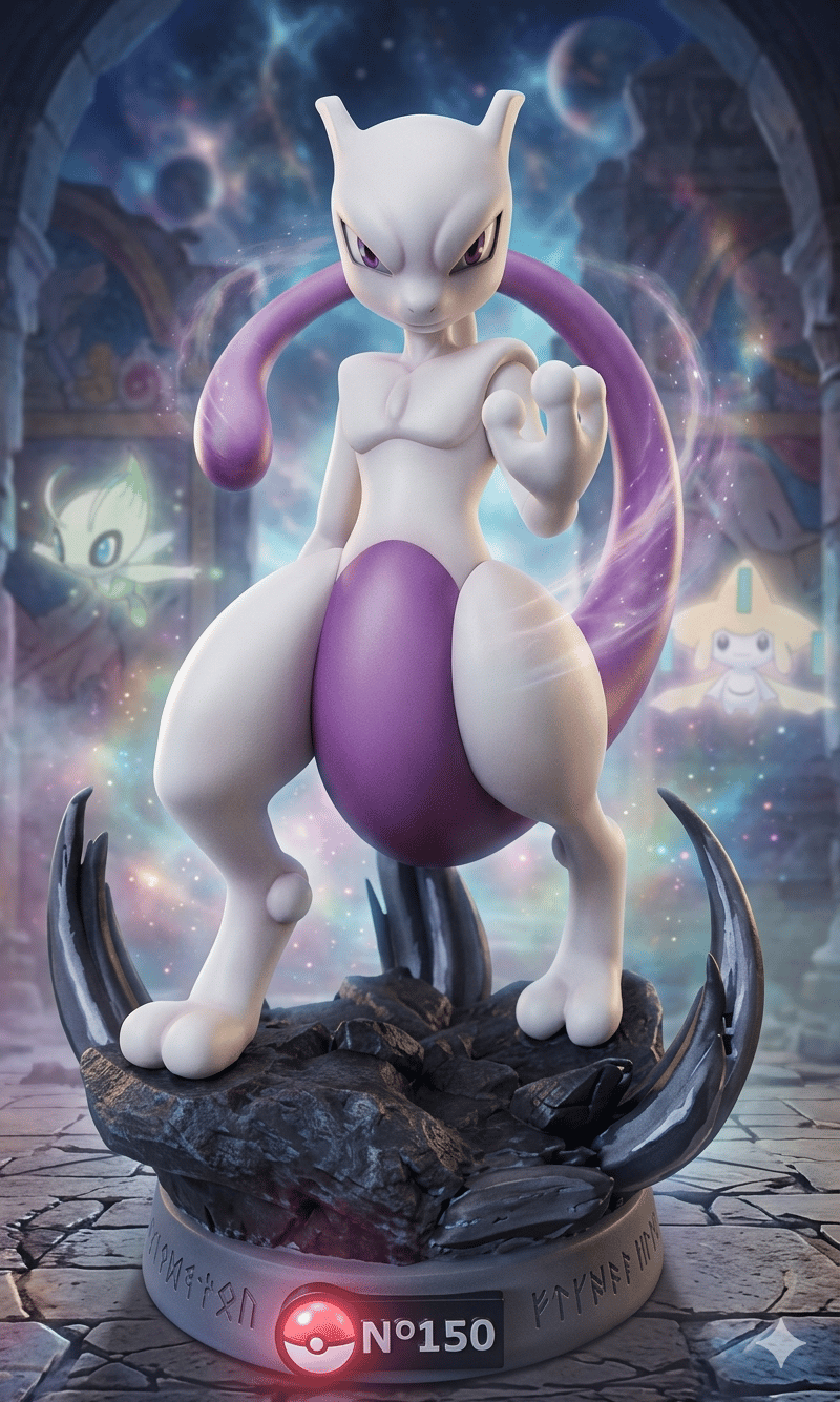 Mewtwo Pokemon Figürü
