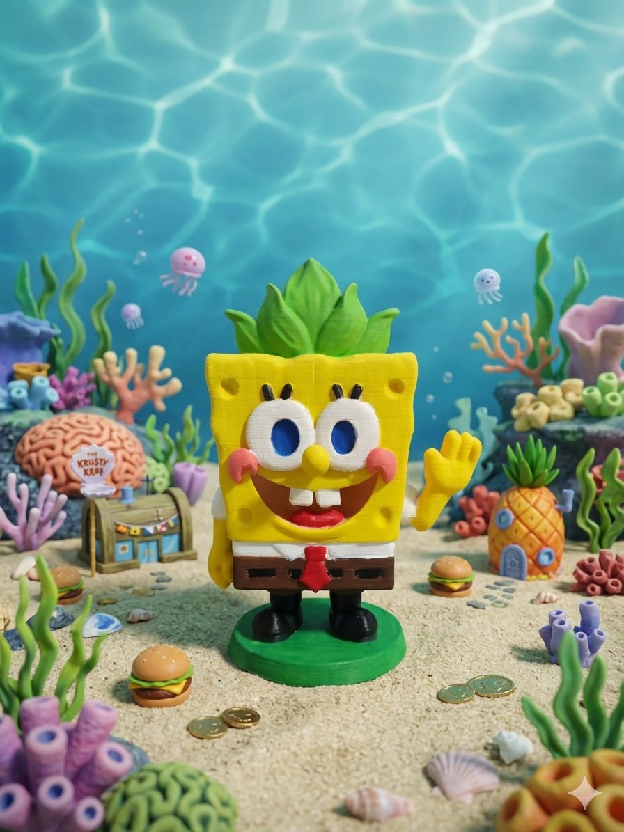 Sunger Bob Kare Pantolon