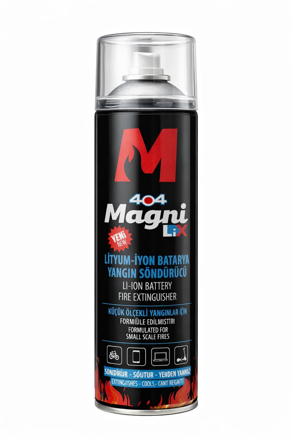 404 MAGNİ LİTYUM-İYON BATARYA YANGIN SÖNDÜRÜCÜ SPREY 500ML