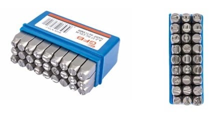 GFB 12.0mm ÇELİK HARF TAKIMI 6798