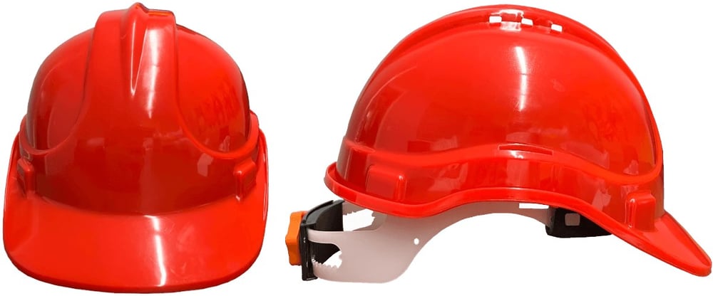 KARAM KB660 Baret Vidalı (Ayarlı) Kulaklık Takılabilir Kırmızı