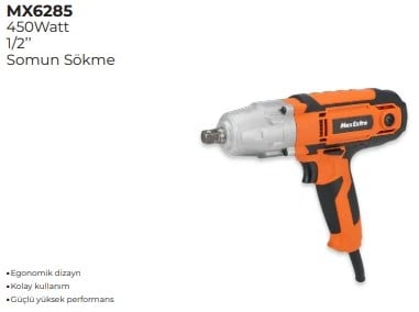 MAX EXTRA ELEKTRİKLİ SOMUN SÖKME 1/2 450W MX6285