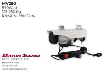 MYTOL ELEKTRİKLİ VİNÇ 250-500KG MV500