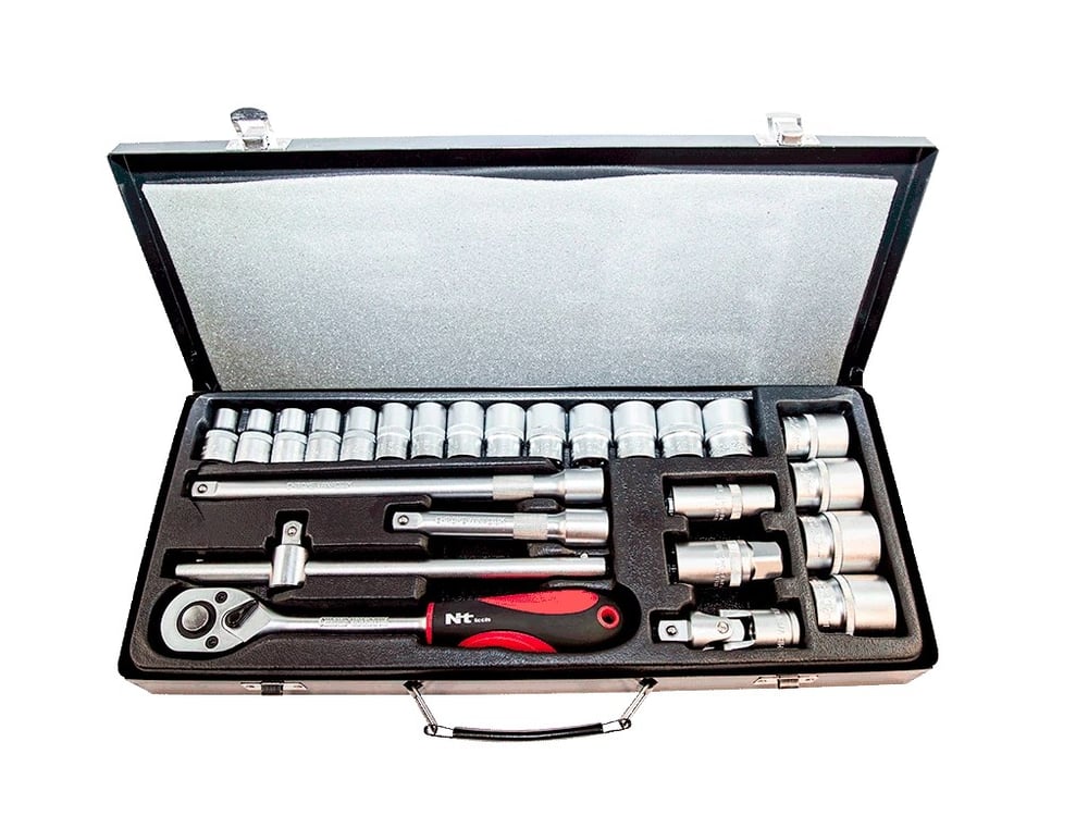 NT TOOLS 26 PARÇA CR-V LOKMA SETİ 6 KÖŞE 1/2'' NCSET12
