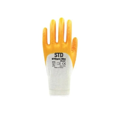 STD PRO EKO PAMUKLU NİTRİL ELDİVEN NO:10