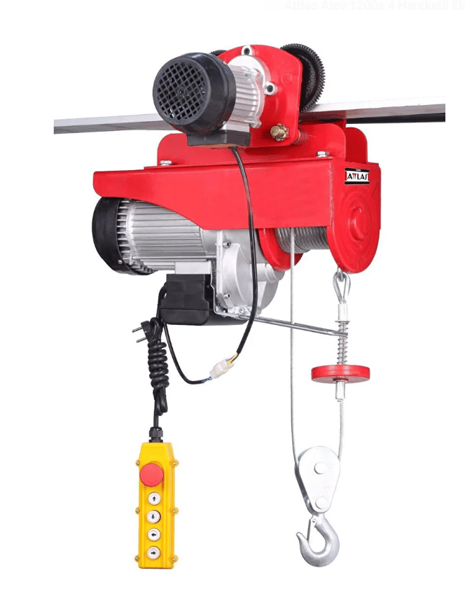 ATTLAS ATEV 1200S 4 HAREKETLİ ELEKTRİKLİ VİNÇ 1200 KG A1202006