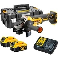 DEWALT DCG409 18V 5.0Ah ÇİFT AKÜLÜ 125mm KÖMÜRSÜZ TAŞLAMA