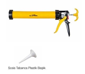 GFB PROFESYONEL PLASTİK GÖVDE SOSİS  TABANCASI 600ML 5119
