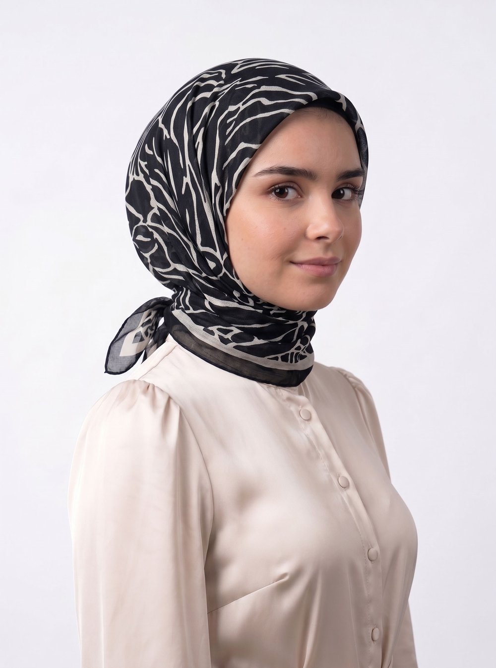 Desenli Pamuk Eşarp - Nebra