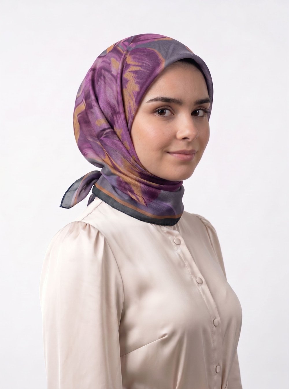 Desenli Pamuk Eşarp - Seda