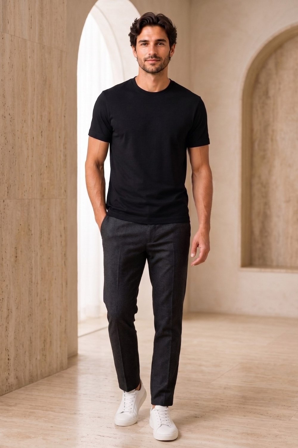 Siyah Soft Flex T-Shirt