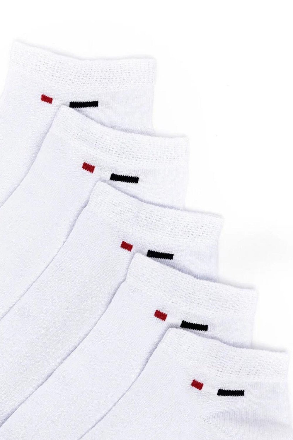 5’li Paket Çorap Beyaz - Regular Fit  - Şık ve Rahat Tasarım (Erkek/Bayan)